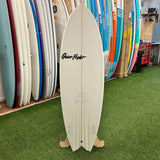 Quiet Flight Bad Fish 6’0" Surfboard - White / Aqua / Grey