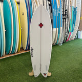 Surf Prescriptions Old School Fish 5'10" Surfboard - White
