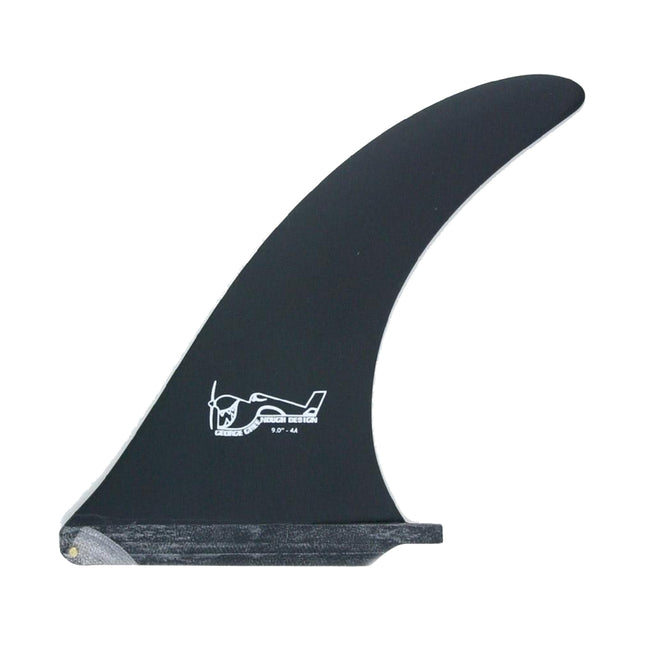 True Ames Greenough 4-A 8.5" Single Fin - Black