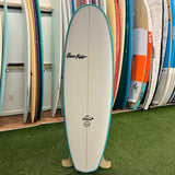 Quiet Flight Pontoon 6’0" Surfboard - White / Blue