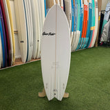 Quiet Flight Bad Fish 5’8" Surfboard - White / Black / Grey