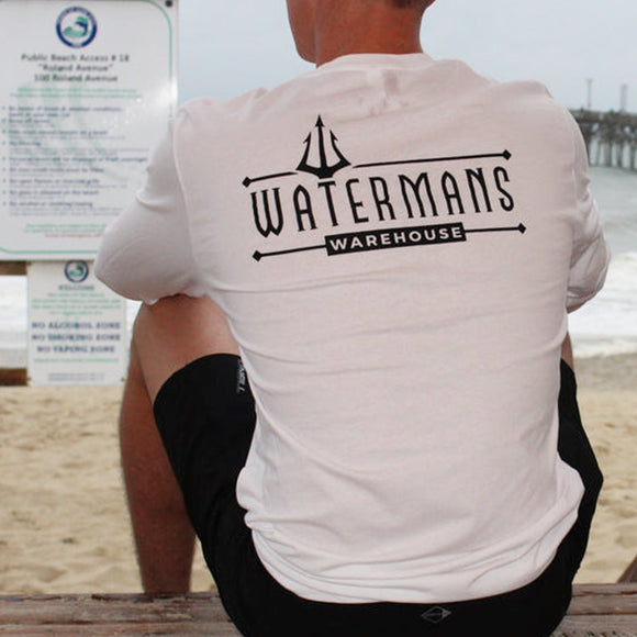 Watermans Warehouse Logo Short Sleeve Tee - White