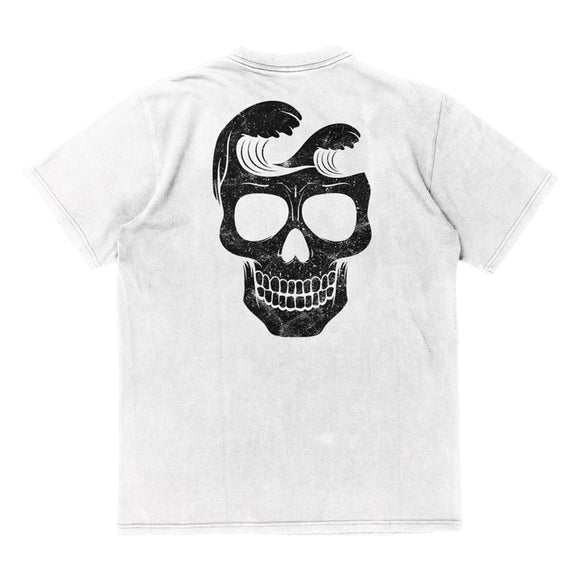 Watermans Warehouse Skull Short Sleeve Tee - White